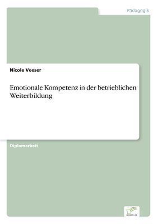 Emotionale Kompetenz in der betrieblichen Weiterbildung - cover