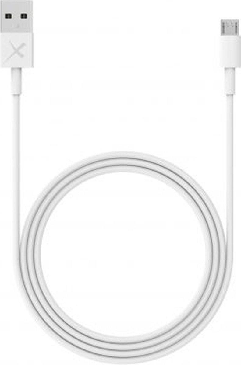 XLayer USB naar Micro-USB kabel - Oplaadkabel 3A voor Micro-USB apparaten - USB 3.0 5 Gb/s - 1 meter - wit