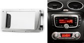 2-DIN FORD Focus II, Mondeo, S-Max, C-Max 2007-2011; Galaxy II 2006-2011; Kuga 2008-2012 (Silver) frame Audiovolt 11-416