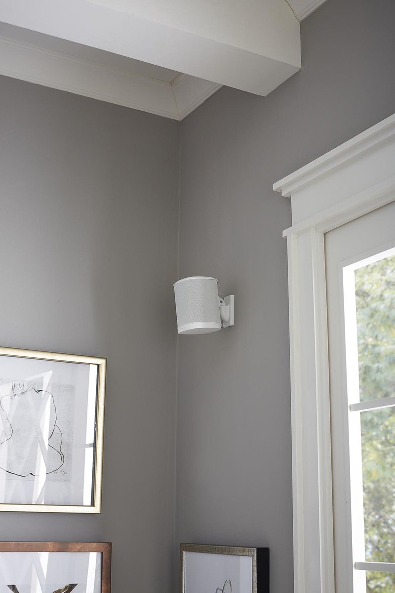 Sanus Slanke Muurbeugel voor Sonos Amp - Zwart muurb Sanus Slanke Muurbeugel voor Sonos Amp - Zwart muurb