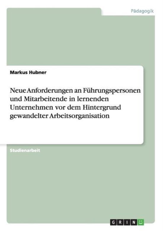 Neue Anforderungen an Fuhrungspersonen und Mitarbeitende in  ... - cover