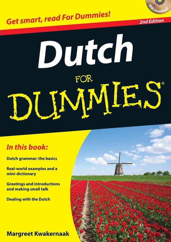 Cover van het boek 'Dutch for Dummies  2nd edition' van Margreet Kwakernaak