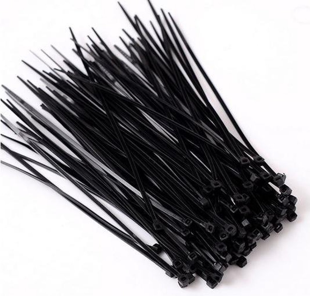 100 stuks kabelbinders zwart 2,5 x 200 mm