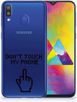 Geschikt voor Samsung Galaxy M20 Uniek TPU Hoesje Finger DTMP