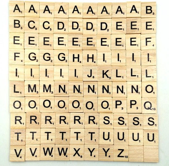 Boek: Houten blokjes met letters| Bordspel | Stukken |, geschreven door Elemental GOods