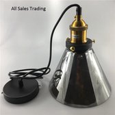 EDISON HANGLAMP ZILVER GRIJS KOOLDRAADLAMP GLOEILAMP E 27 fitting nr 216