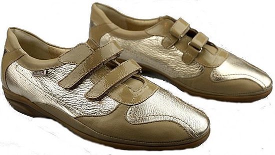 Sneaker Mephisto PARNEL en cuir pour femme beige - Taille 38,5