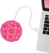 Mustard Desktop USB Warmhoudonderzetter - Hot Donut - Roze