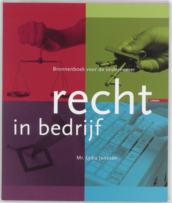 Cover van het boek 'Recht in bedrijf / druk 1' van Lydia Janssen