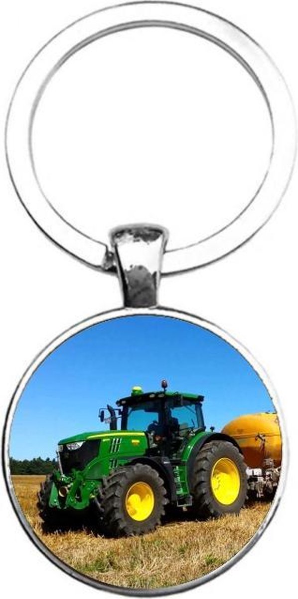 Fantastisch vluchtelingen Extra Sleutelhanger Glas - Tractor | bol.com