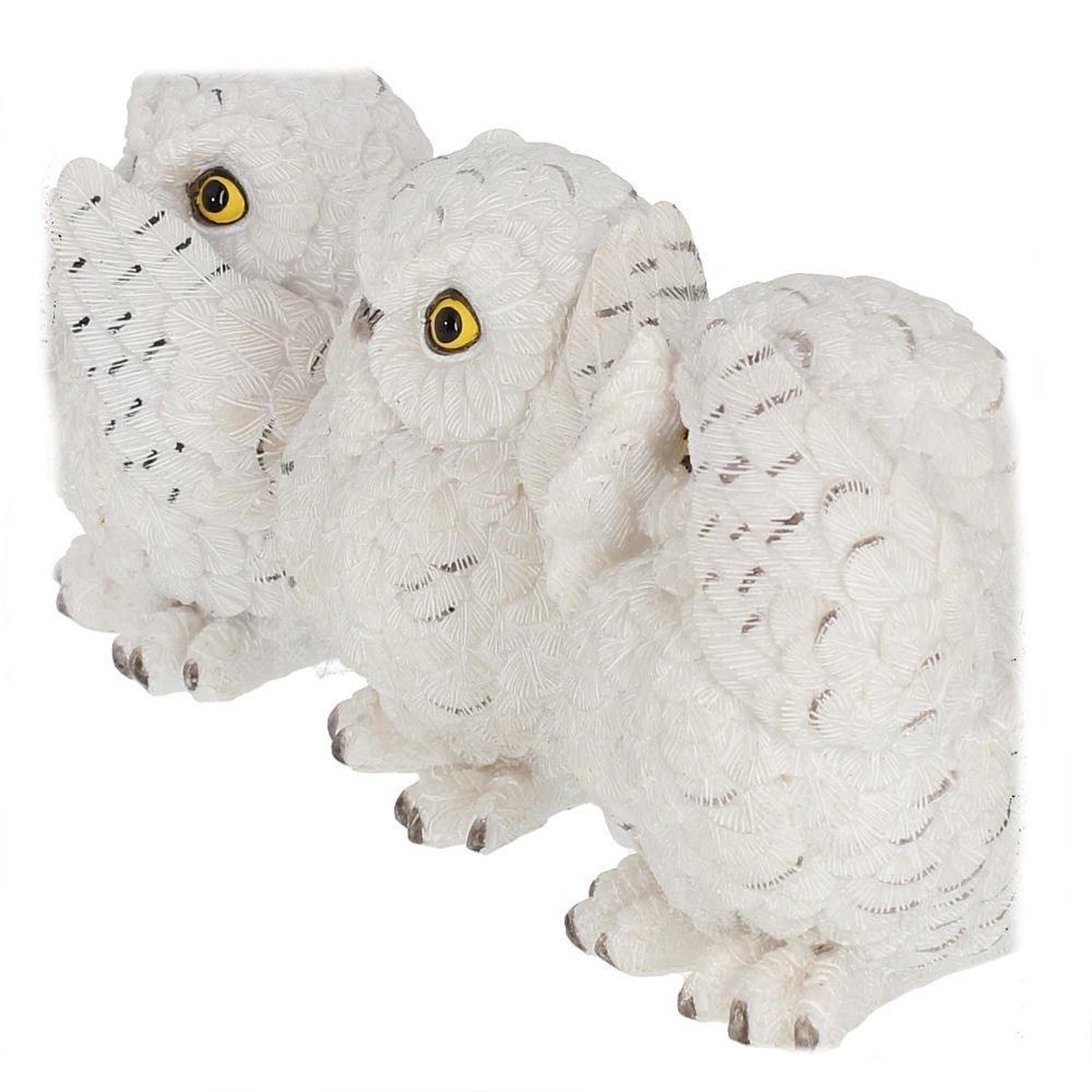 Nemesis Now Drie Wise Westies Beeldjes, Wit, 8cm