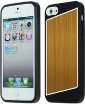 Modieuze TPU geborstelde Case voor iPhone 5/5S (goud)