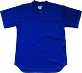 Forelle Mesh YOUTH Two-Button Honkbal Shirt - Royal Blue - Youth XL