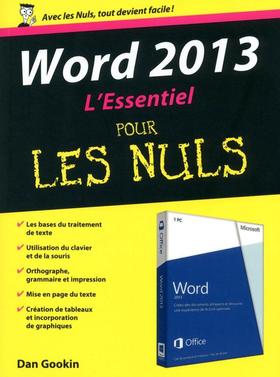 Word 2013 L'essentiel pour les nuls - cover