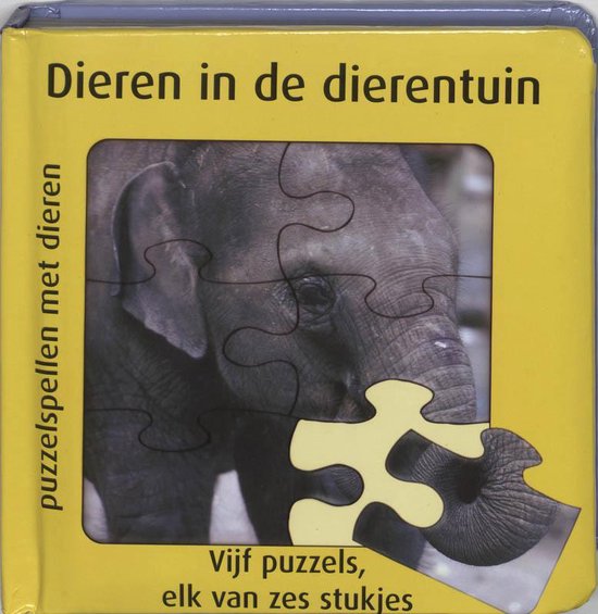 Cover van het boek 'Ken de dieren / in de dierentuin puzzelboek'