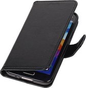 Samsung Galaxy S5 mini G800F Portemonnee Hoesje Booktype Wallet Case Zwart