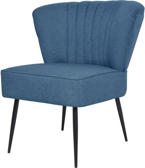 Chaise cocktail bleu (tapis de sol inclus) | bol.com