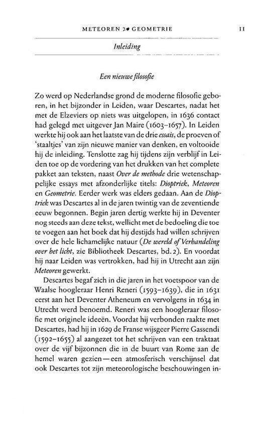 Pagina ii met de titel 'Inleiding' en tekst over Descartes' 'Over de methode'.