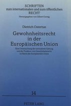 Gewohnheitsrecht in Der Europaeischen Union