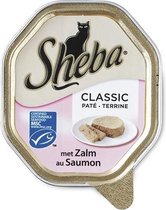 Sheba - Kattenvoer - Classic Paté - Zalm - Adult -  22 x 85gram