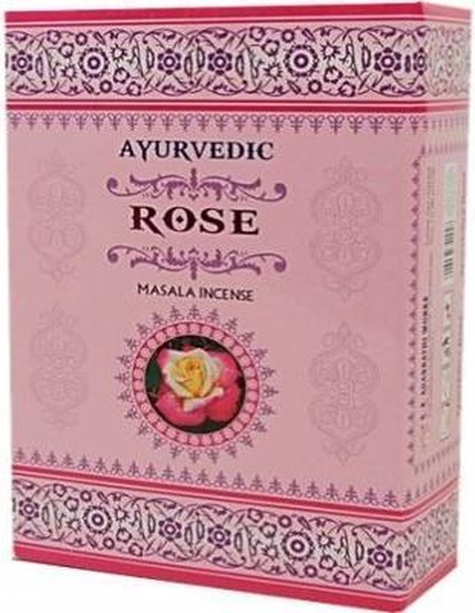 Goedkoopste Wierook Ayurvedische masala Roos premium! - 10 - M