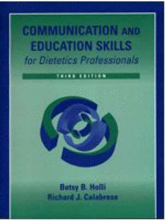 Communication and Education Skills for Dietetics Professiona ... - cover