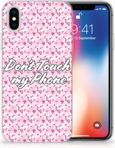 Backcover hoesje Geschikt voor iPhone 10 | Xs Flowers Pink DTMP