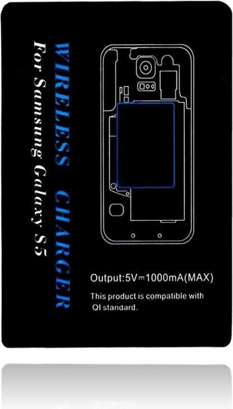 Vrijgevig schroot bescherming Qi draadloze ontvanger voor de Samsung Galaxy S5 / S5 Neo / S5 plus, zwart  , merk i12Cover | bol.com