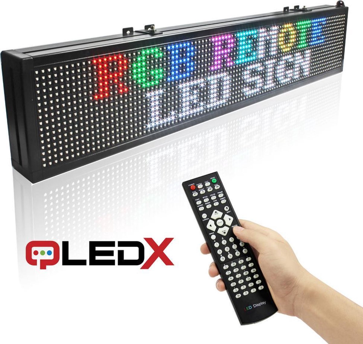 QledX lichtkrant full color indoor/outdoor