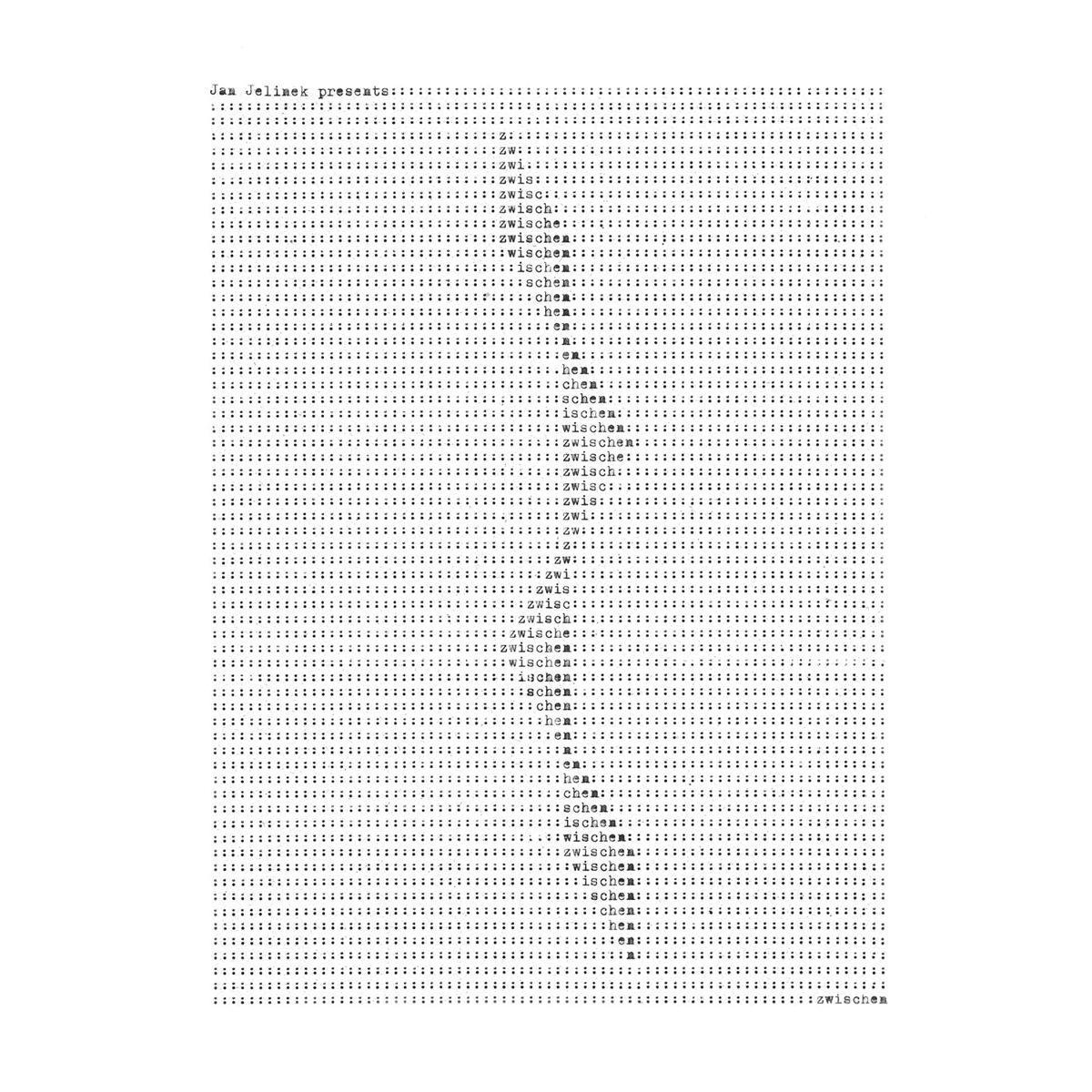 Jan Jelinek - Zwischen (LP)
