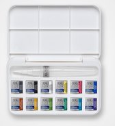 Winsor & Newton Cotman Water Colour Brush Pen Set 12 Halve napjes + penseel met reservoir