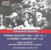 Brahms:   Quartet No. 1 And Clarine