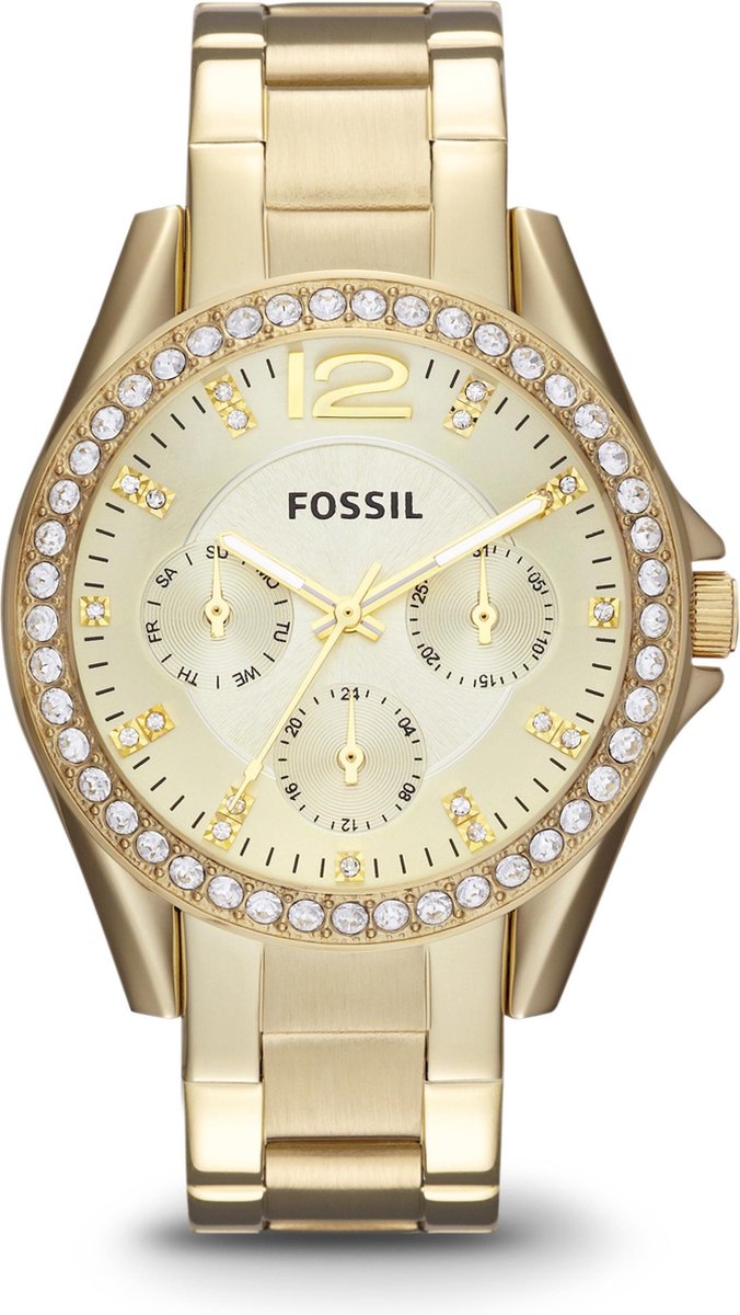 Fossil Riley ES2811 Dameshorloge 38 mm Rosekleurig bol