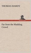 Boekkaft Thomas Hardy 'Far from the Madding Crowd' met een afbeelding van een man in klederdracht.