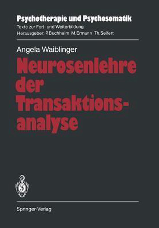 Neurosenlehre Der Transaktionsanalyse - cover