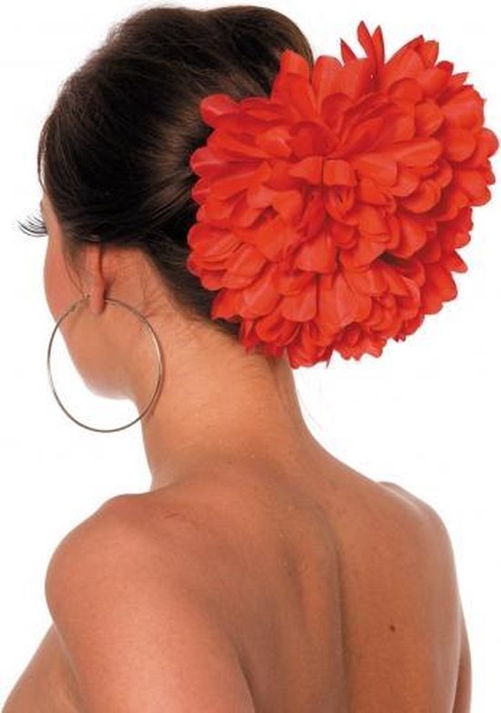 Pince à cheveux fleur rouge | bol.com