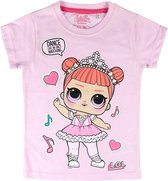 L.O.L. Surprise ballerina T-shirt roze maat 104/110