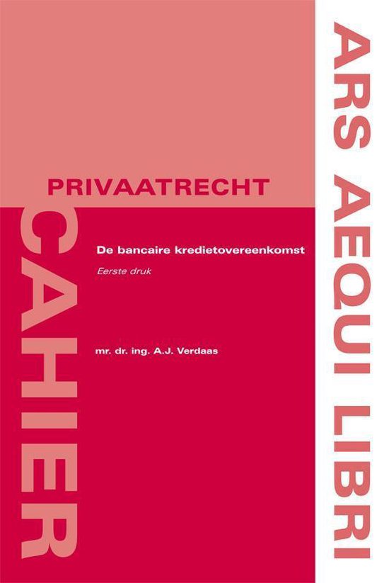 Ars Aequi Cahiers - Privaatrecht - De bancaire kredietoveree ... - cover