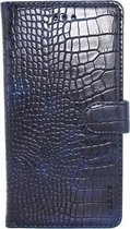 Premium Case voor Samsung Galaxy A3 2017 A320 - Book Case - Croco Print - Donker Blauw