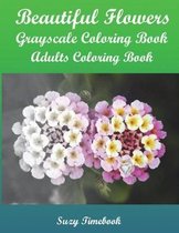 Beautiful Flowers Grayscale Coloring Book