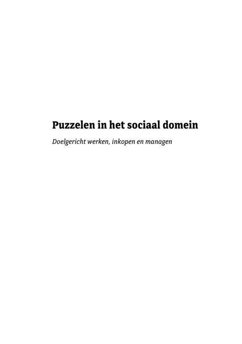 Puzzelen in het sociaal domen | 9789492952066 | Tim Robbe | Boeken | bol.com