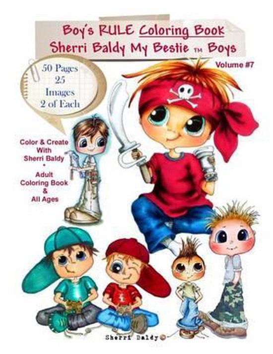 Sherri Baldy MyBesties Boys Rule Coloring Book, Sherri Ann Baldy