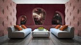 Space Planets View Modern Photo Wallcovering