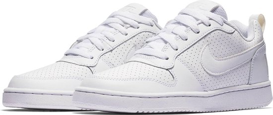 Nike Court Borough Low Sneakers Dames - White/White/White - Maat 42 |  bol.com