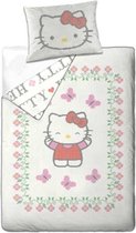 Hello Kitty Flowers Dekbedovertrek - Eenpersoons - 140x200 cm