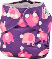 Wasbare Pocket Luier Microvezel Roze Olifantjes