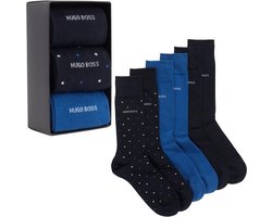 Hugo Boss sokken 3-pack giftbox dots blauw-40-46 | bol.com
