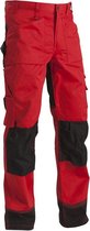 Blaklader Werkbroek zonder spijkerzakken - Rood/Zwart - C52