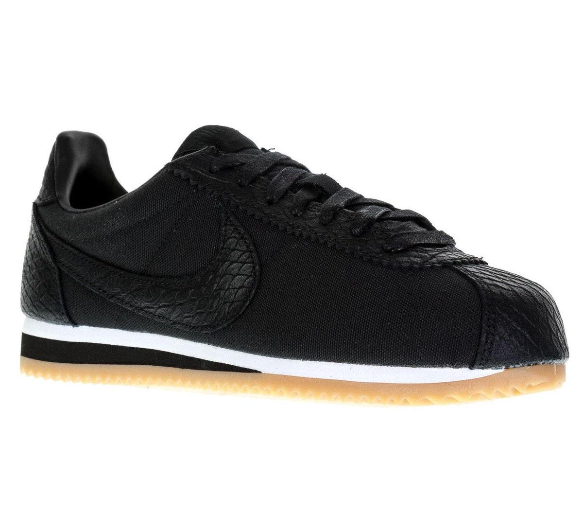 Nike Classic Cortez SE Sportschoenen - Maat 38 - Vrouwen - zwart | bol.com