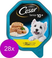 Cesar Alu Senior 150 g - Nourriture pour chiens - 28 x Poulet & Riz